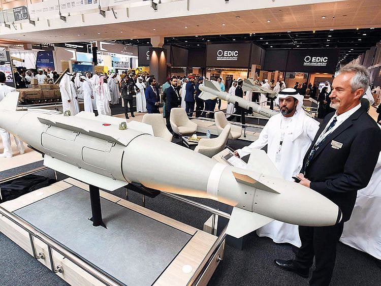 Visitors look at Barij Dynamics