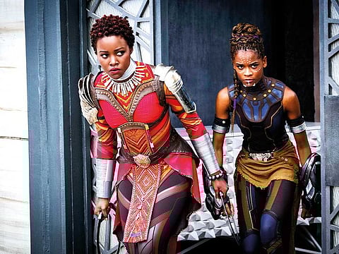 Lupita N’yongo and Letitia Wright in ‘Black Panther’