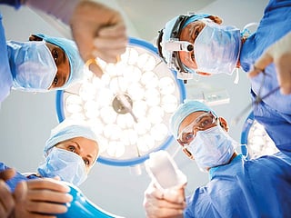 UAE volunteer doctors perform Syria's first catheter-based pulmonary valve implant. For illustrative purposes only.