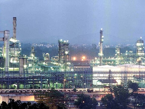 The Reliance petrochemicals plant in Jamnagar in Gujrath (India). 
