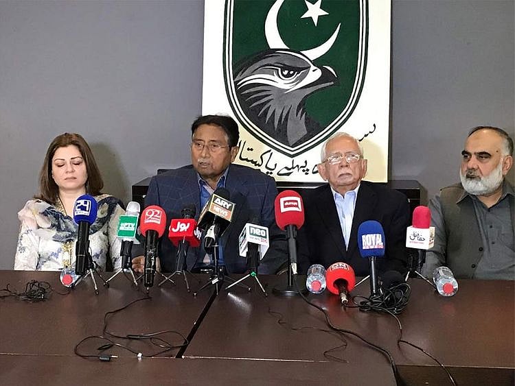 Musharraf press conference Dubai