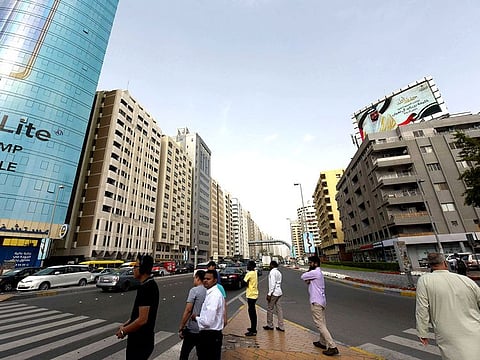 A view of Zayed The First street, unofficially known as Electra Street, in Abu Dhabi.