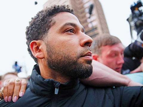 ‘Empire’ actor Jussie Smollett leaves Cook County jail after posting bond.