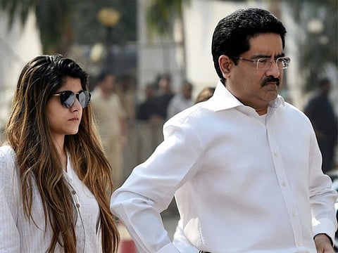 Chairman, Aditya Birla group, Kumar Mangalam Birla with daughter 