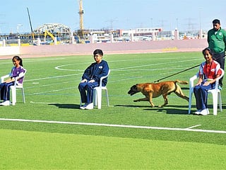 Police dogs create awareness about drugs in Dubai schools