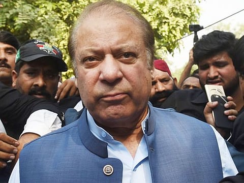 Former Pakistan Prime Minister Nawaz Sharif.