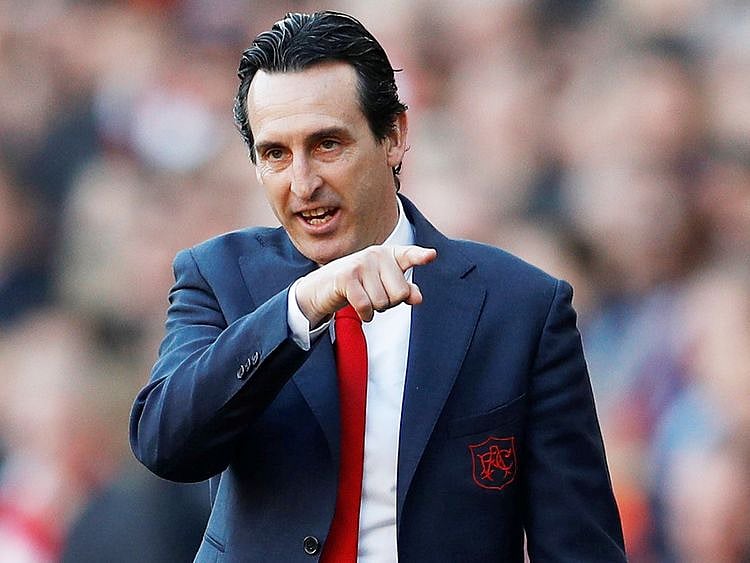 Arsenal's head coach Unai Emery