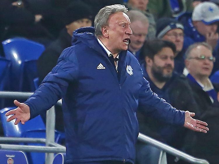 Cardiff City's manager Neil Warnock