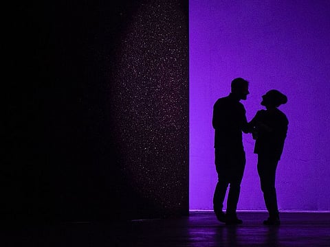 People talk in the backstage prior to the Marco De Vincenzo women's Fall/Winter 2019/2020 collection fashion show, on February 22, 2019 in Milan.