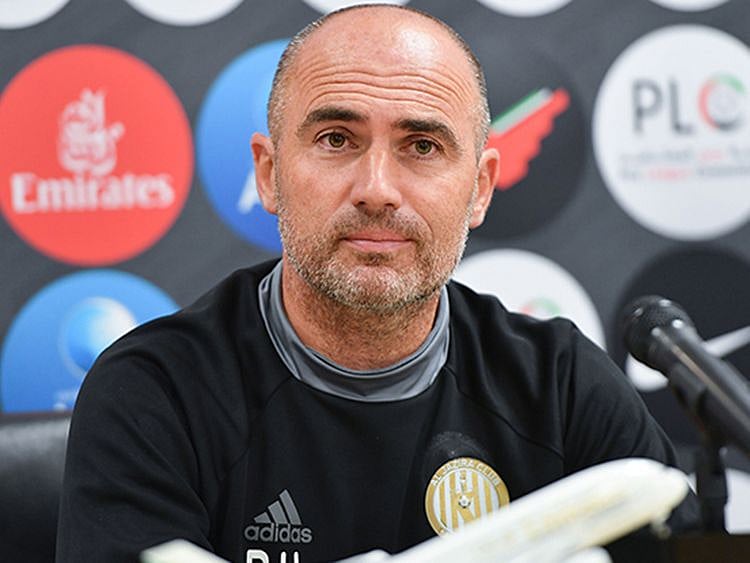 Al Jazira coach Damien Hertog