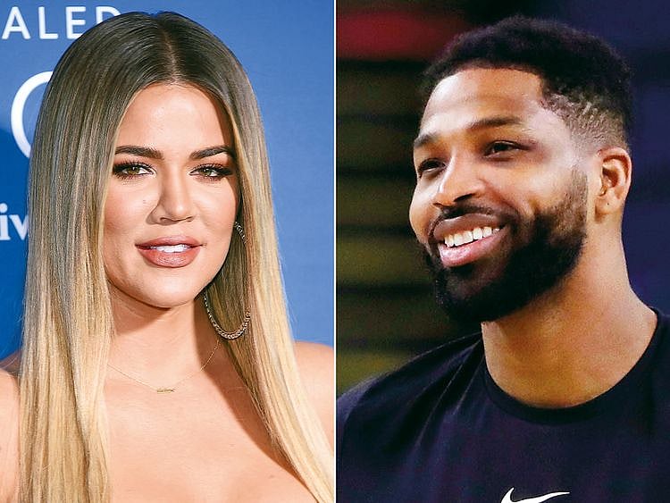 Khloe Kardashian and Tristan Thompson.