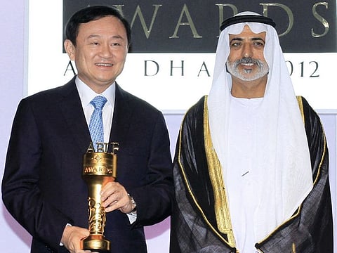 H.E. Dr Thaksin Shinawatra and H.H. Sheikh Nahayan Mabarak Al Nahayan