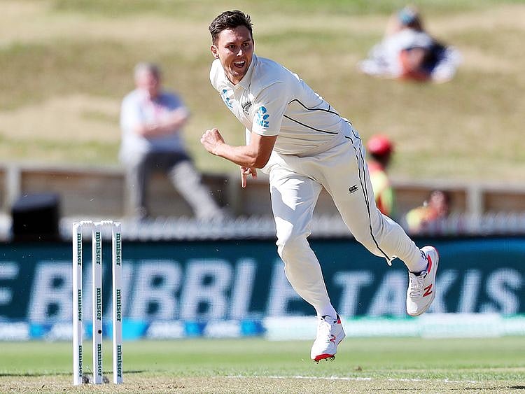 New Zealand's Trent Boult bowls