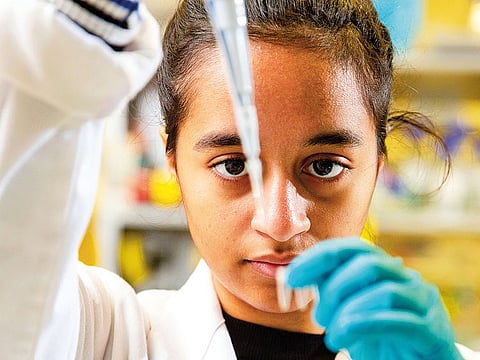 Alia Al Mansouri at New York University Abu Dhabi in Abu Dhabi.