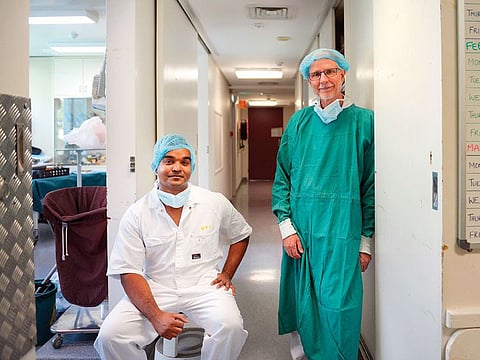 Yugeesh Lankadeva (left) and Clive May