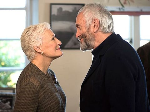 Glenn Close and Jonathan Pryce in “The Wife”, a film based on the novel of the same name by Meg Wolitzer.