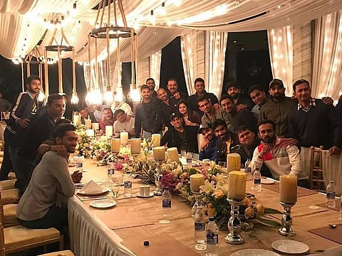 Dhoni put out a lavish spread for the Indian team