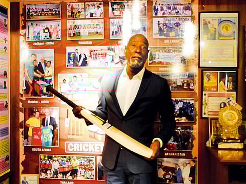 Viv Richards stayed back in the UAE to spend his 67th birthday as the matches in Karachi were put off by two days.