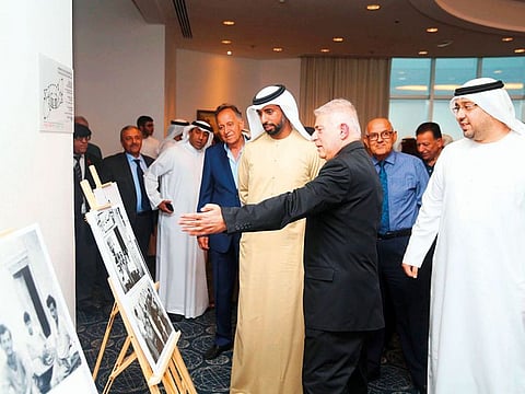 Shaikh Ahmad Bin Nayan bin Mubarak Al Nahyan at the inaguration of the exhibition