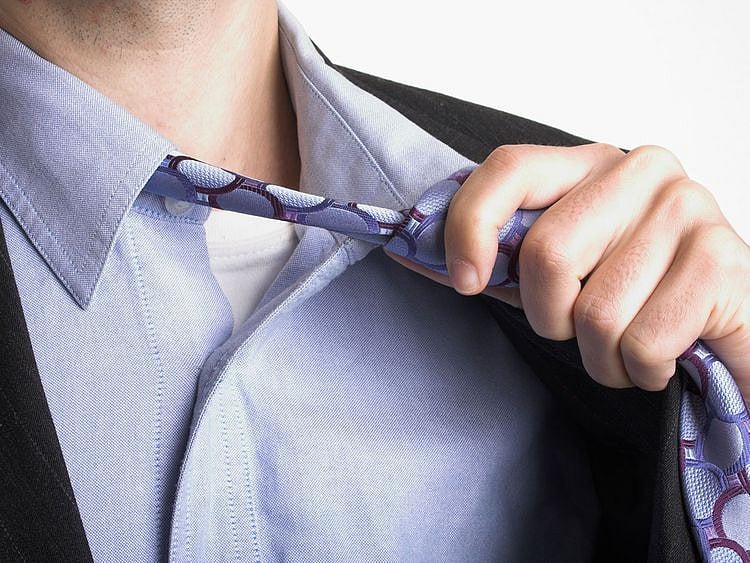 loose necktie