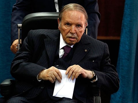 Algerian President Abdelaziz Bouteflika prepares to vote in Algiers