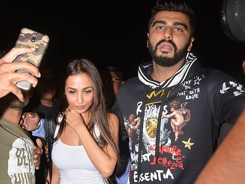 Actors Malaika Arora and Arjun Kapoor in 2018.