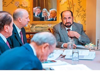 Sultan attends AUS board meeting in London