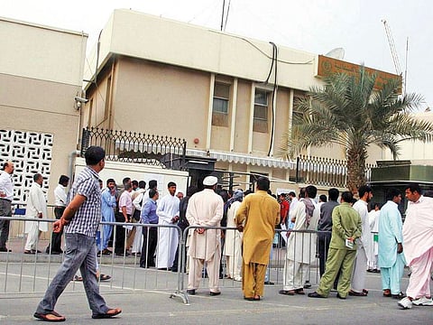 Around 1000 to 1200 people visit the Pakistan Consulate General on a working day to get consular services mainly to apply for passports and ID cards. File photo