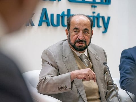Dr Shaikh Sultan at the London Book Fair.