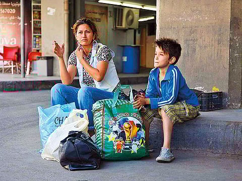 Kawsar Al Haddad and Zain Al Rafeea in the movie.