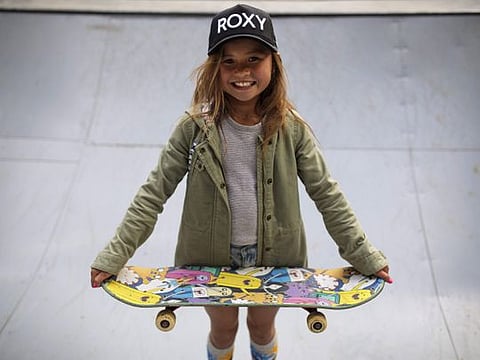 Ten-year-old skateboarding sensation Sky Brown, who had been a medal hope for Japan at next year's Tokyo Olympics, on March 14, 2019 opted to qualify under the British flag - Photo taken in 2018