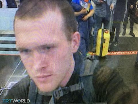 A man who is believed to be Australia-born Brenton Tarrant on September 13, 2016 at Istanbul's Ataturk International airport in Turkey.