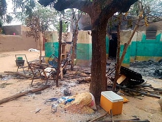 The scene shortly after a violent attack which left at least 134 people dead and dozens more wounded, which according to witnesses was carried out by the ethnic Dogon militia who descended on Ogossogou village, Mali. File photo taken on Saturday March 23, 2019.