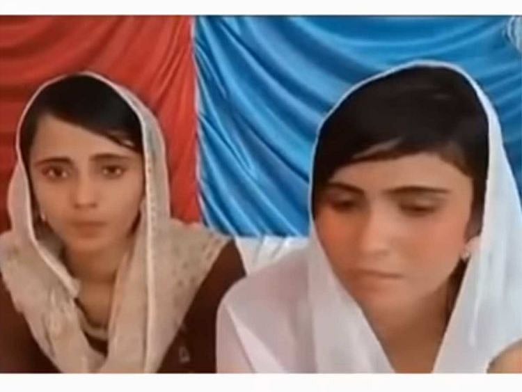 A video grab showing Raveena and Reena 20190325