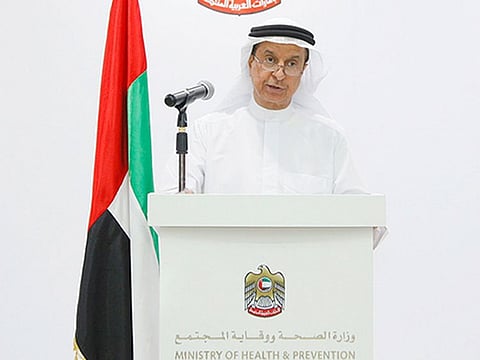 Dr Hussain Al Rand presenting the results of the NHS (2017-2018). Nearly 50,000 people from all nationalities were part of the survey which shows that 28.8% of UAE residents suffer from high BP.