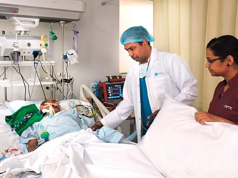 Surendra Nath Khanna, 67, was visiting him in Dubai, when he took ill and was admitted to the NMC Royal Hospital at Dubai Investment Park on March 15.