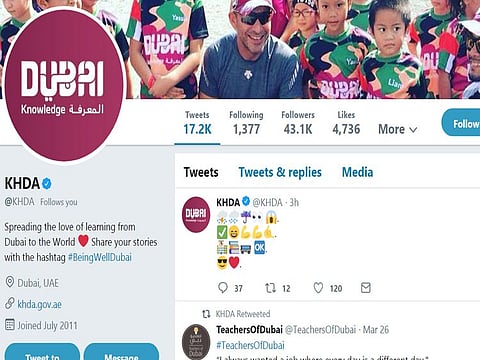 KHDA's tweet went viral