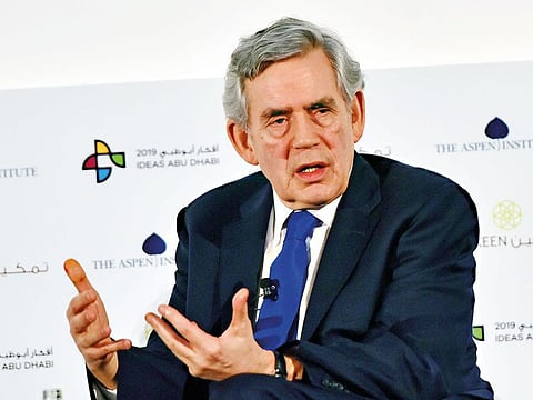 Gordon Brown, UN special envoy for global education and former prime minister of the United Kingdom. 
