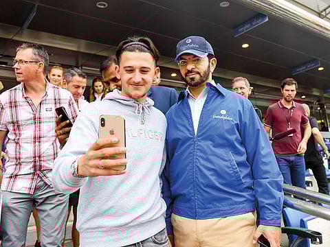 Godolphin trainer Saeed Bin Surour at Meydan.