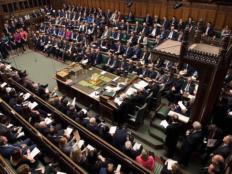 House of Commons parliament in London 20190329