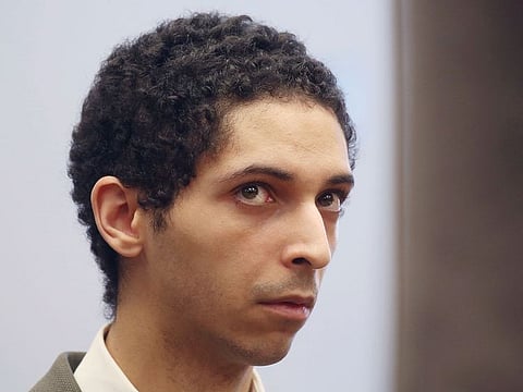 In this May 22, 2018, file photo, Tyler Barriss, of California, appears for a preliminary hearing in Wichita, Kansas. 