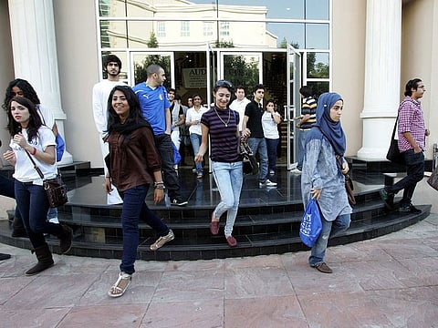 American University in Dubai campus.
