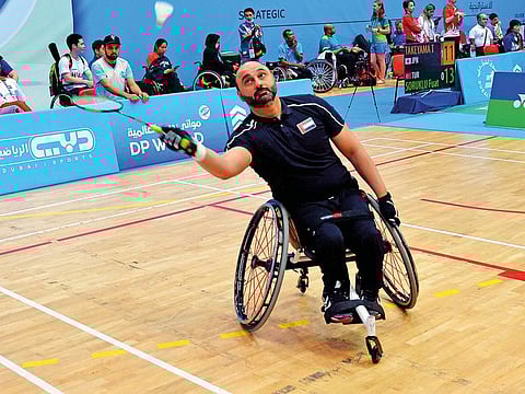 The group matches for the Second Fazza Para-Badminton Championships got under way at the Shabab Al Ahli Dubai Club. 