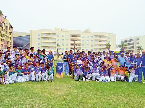 The ICC World Cup when it visited the Maxtalent Academy with the trainees of the academy.