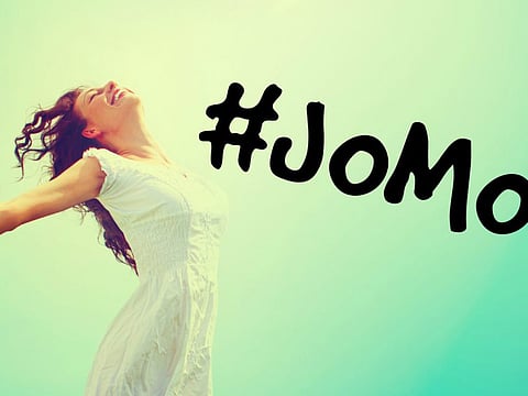 JOMO an abbreviation for "joy of missing out" has its own hashtag on Instagram