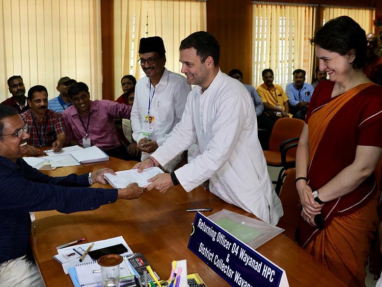 Rahul Gandhi files nomination from Wayanad