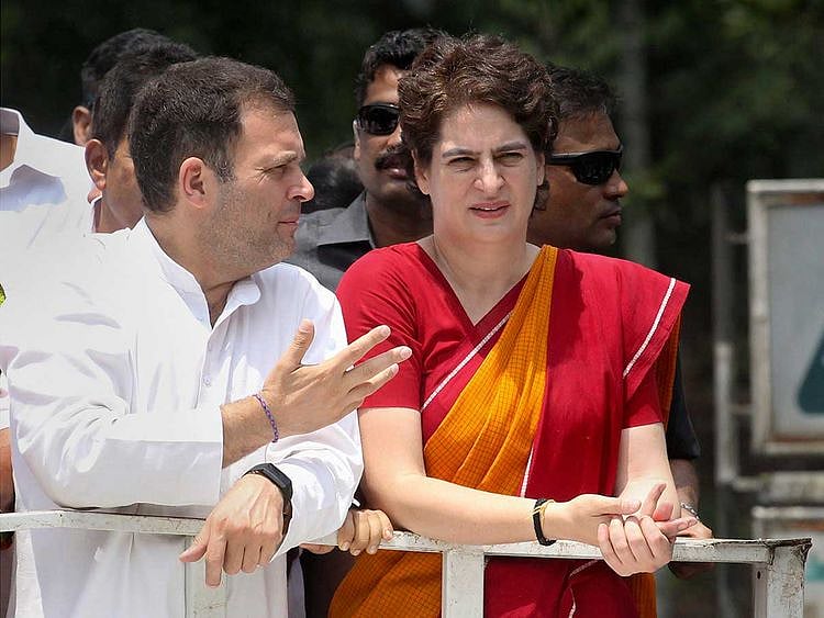 Rahul and Priyanka in Wayanad 20190404
