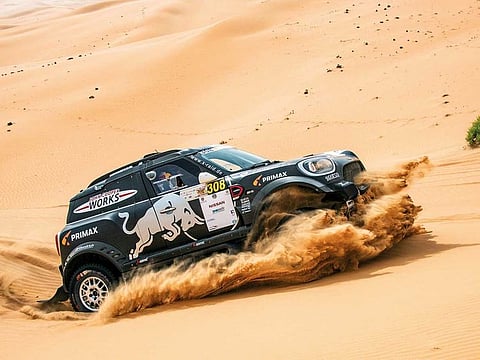Stephane and Andrea Peterhansel triumphed in the 2019 Abu Dhabi Desert Challenge. 