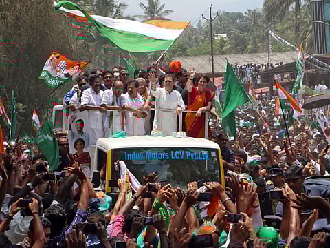 Rahul Gandhi, leader of Indian National Congress, India's principal opposition party in Wayanad in the southern state of Kerala, India (File)