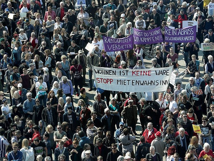 German rent protest